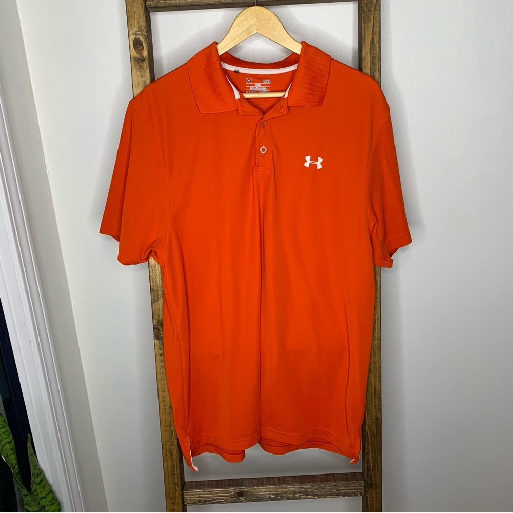 Under Armour Orange Polo Shirt